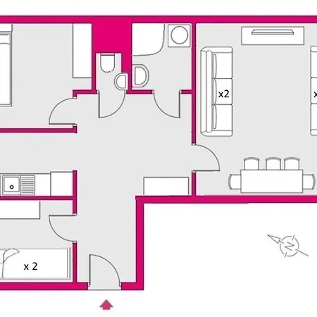 公寓 Apartament Kama Nad Morzem 科沃布热格